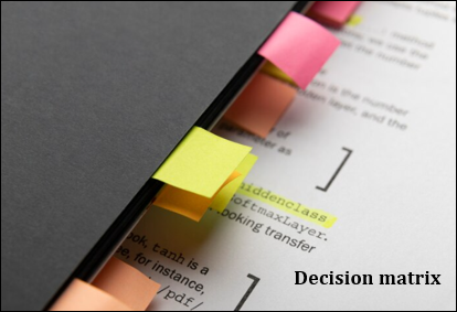 Decision matrix