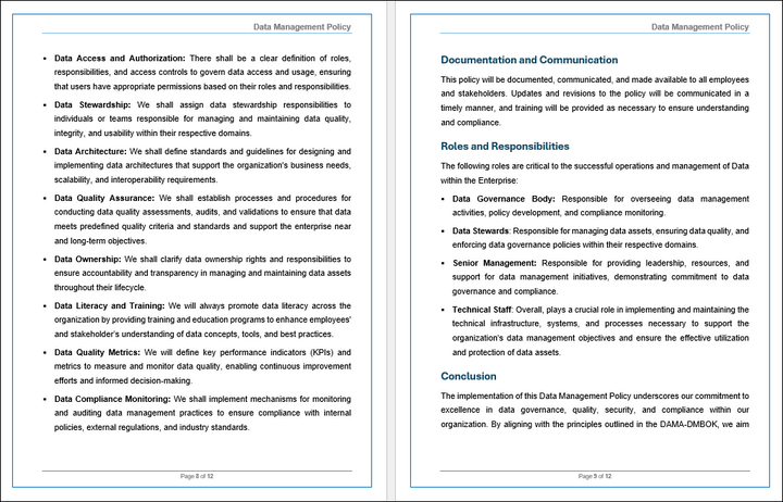 APO14- Data Management Policy Template