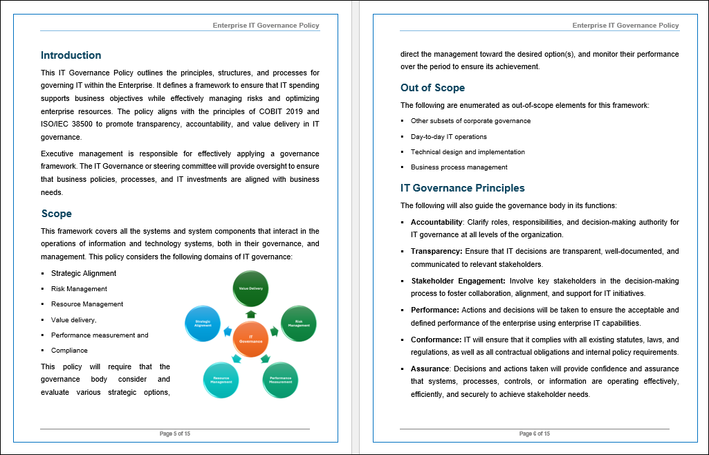 EDM01- IT Governance Policy Template